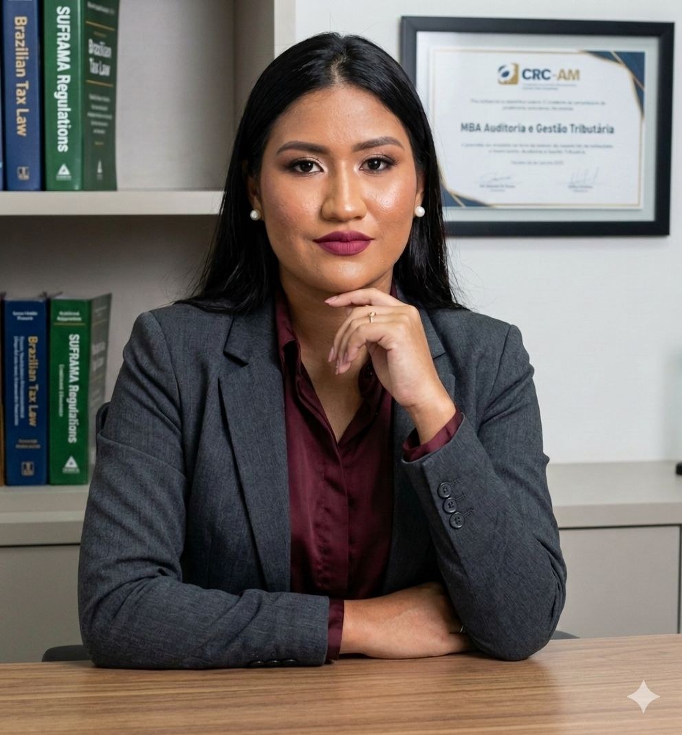 Mª Eduarda Oliveira de Souza — Fundadora da MEOS, contadora CRC-AM